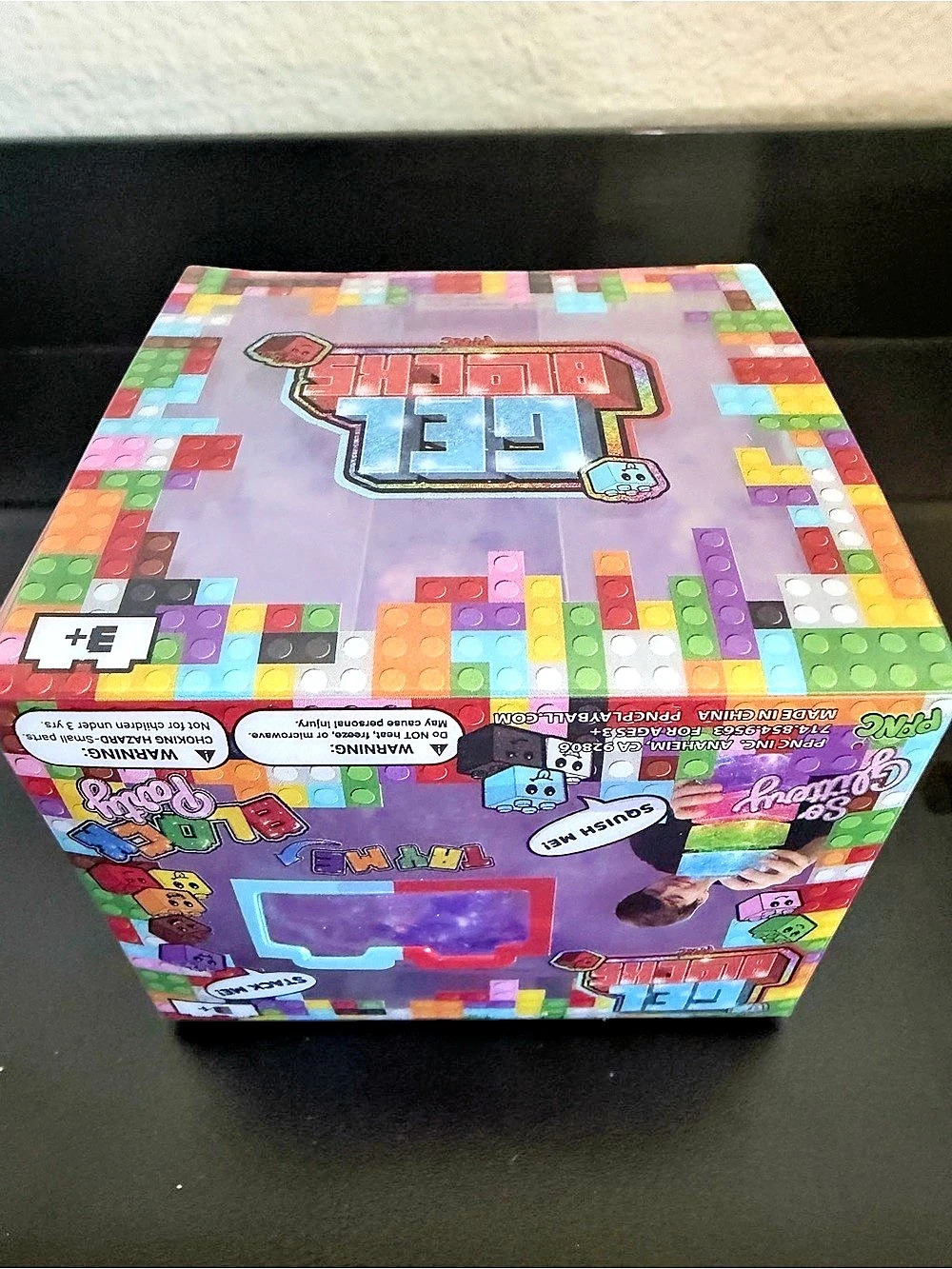 PPNC Gel Blocks Squishy Block Purple Stackable Block Squishy